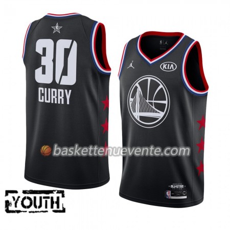 Maillot Basket Golden State Warriors Stephen Curry 30 2019 All-Star Jordan Brand Noir Swingman - Enfant